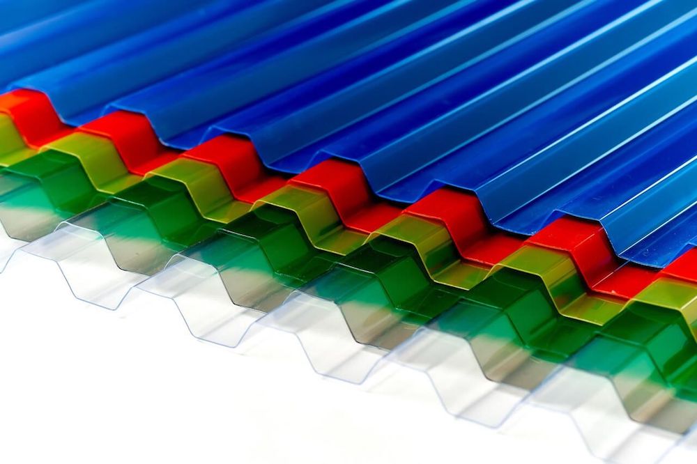 Профилированный поликарбонат 1,05 x 2м цветной толщина 0,8мм